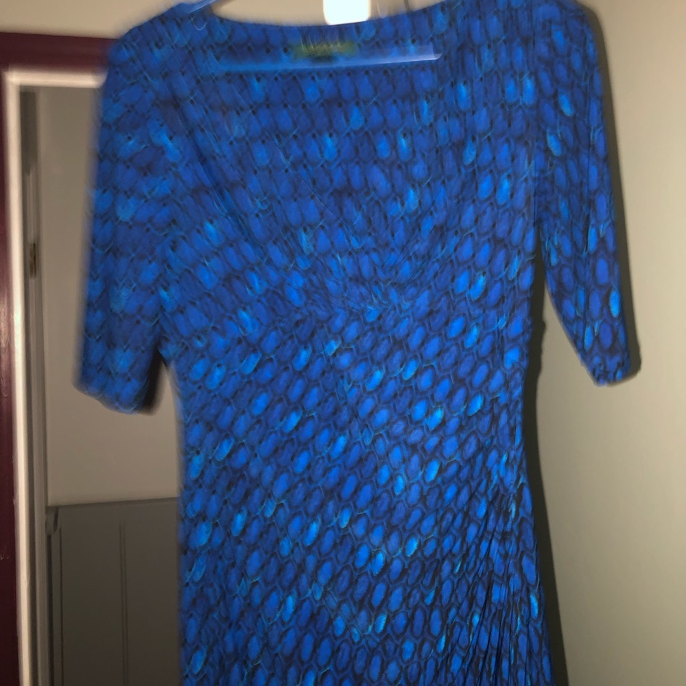 Ralph Lauren Career Dress Royal Blue/Black Size 4
